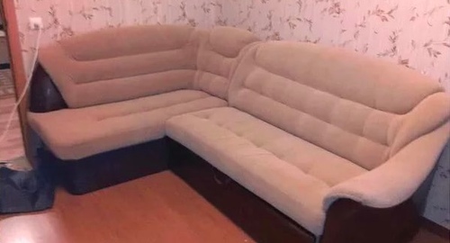Перетяжка углового дивана. Новодвинск